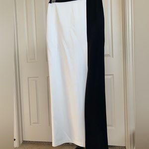 Belle badgley mischka windsor colorblock maxi capri skirt